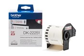 Papier, fotopapier en etiketten - Brother DK22251 Continuous Paper Roll 62mm x 15.24m - DK22251