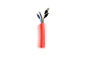 Kabelgoot, Kabelhoes & Kabelbinders - Multibrackets M Universal Cable Sock Self Wrapping 25mm Red 25m - 7350073734535