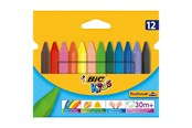 Schrijf- en tekengerei - BIC Kids Plastidecor Triangle Colouring Crayons - Assorted Colours Pack of 12 - 829773