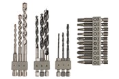 Boren en bits - Bosch BOR/BITSÆT TIL UNEO 19 DELE - 2609256989
