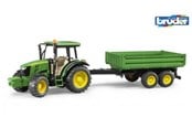 Speelgoedauto - Bruder John Deere 5115M tractor met kiepwagen - 2108