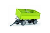 Speelgoedauto - Bruder Fliegl Three way tipp. trailer with removable top - 2203