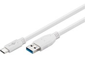 USB-kabel - Pro USB-A <-> USB-C - 0.5m - USB 3.0 - Wit - PUSB3.2G1-AC-WHT-0.5M