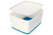 Archivering & Opslag - Leitz MyBox WOW Groot met Deksel, Opbergdoos Blauw - 52161036