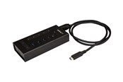 USB hub - StarTech.com USB-C Hub Metal 7 Port USB hub - 7 - USB 3.0 - Zwart - HB30C5A2CST