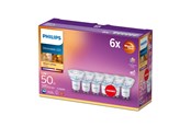 Armaturen & Lampen - Philips LED spot Spot 3.8W/922-927 (50W) 36° WarmGlow Dimmable 6-pack GU10 - 929002065733