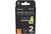 Batterij - Panasonic eneloop pro BK-3HCDE/2BE - Battery 2 x AA type - NiMH - ( rechargeable ) - 2500 mAh - BK-3HCDE/2BE
