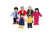 Houten speelgoed - Hape Doll House Asian Family - E3502