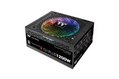 Voeding - Thermaltake ToughPower iRGB PLUS TPI-1200DH3FCP Voeding - 1200 Watt - 140 mm - ATX - 80 Plus 80 PLUS Titanium - PS-TPI-1200F2FDPE-1