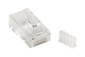 Netwerk - kabel - StarTech.com Cat 6 RJ45 modulaire stekker voor massieve draad - transparant - Transparent - CRJ45C6SOL50