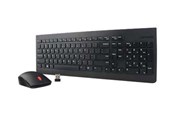 Toetsenbord - Lenovo Essential Draadloos Combo - tastatur og mus-sæt - amk. engelsk med EURO-symbol - Keyboard and mouse set - Zwart - 4X30M39497
