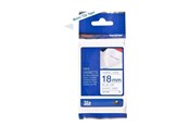 Papier, fotopapier en etiketten - Brother Tape TZeFA4B 18mm Blue on White background - TZEFA4