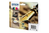 Inkt, toner en verbruiksartikelen - Epson 16XL Multipack - 4 pakker - XL - sort gul Cyaan Magenta - Original - blækpatron - C13T16364022