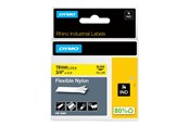 Papier, fotopapier en etiketten - DYMO ® Rhino Industrial Tape 19 mm x 3.5m flexible nylon black on yellow - 18491