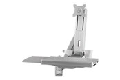 Monitorbevestiging - StarTech.com Wall Mounted Sit Stand Desk - Height Adjustable - 24" Monitor - WALLSTS1