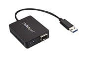 Netwerk-adapter (netwerkkaart, printserver, enz.) - StarTech.com USB 3.0 Aan Fiber Optic Converter - Open SFP - netværksadapter - US1GA30SFP