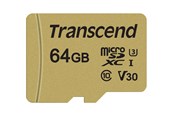 Geheugenkaart - Transcend 500S microSDXC UHS-3 - 64GB - TS64GUSD500S