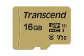 Geheugenkaart - Transcend 500S microSDHC UHS-3 - 16GB - TS16GUSD500S