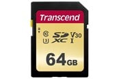 Geheugenkaart - Transcend 500S SDXC UHS-3 - 64GB" (it is already in English) - TS64GSDC500S
