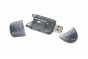 Geheugenkaart - adapter en kaartlezer - Gembird FD2-SD-1 - kaartlezer - USB 2.0 - FD2-SD-1