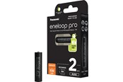 Batterij - Panasonic eneloop pro BK-4HCDE/2BE battery - 2 x AAA - NiMH - BK-4HCDE/2BE