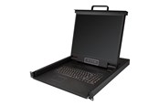KVM Switch - StarTech.com 1U 19" Rackmount LCD Console - USB + PS/2 - KVM console - 19" - RKCONS1901