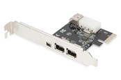 Netwerk-adapter (netwerkkaart, printserver, enz.) - DIGITUS PCIExpress Firewire Interface Card - DS-30201-5