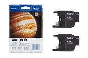 Inkt, toner en verbruiksartikelen - Brother LC1240BKBP2 / LC1240BKBP2 2-Pack Black Ink - LC1240BKBP2