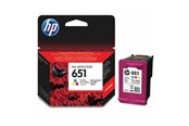 Inkt, toner en verbruiksartikelen - HP 651 / C2P11AE (Cyan Magenta Yellow) Ink - C2P11AE