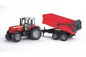 Speelgoedauto - Bruder Massey Ferguson 7480 with tipping trailer - 02045