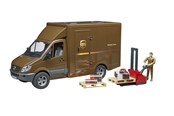 Speelgoedauto - Bruder MB Sprinter UPS met chauffeur en accessoires - BR2538