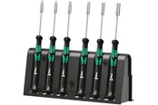 Handgereedschappen - Wera 2069/6 Elektroniker-Schraubendrehersatz + Rack - 5118158001