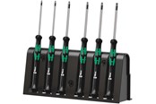 Gereedschap - Wera 2067/6 TORX® BO Screwdriver set and rack for electronic applications 6 pieces - 5118154001