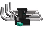 Handgereedschappen - Wera l-key set 950 pks/9 sm n metric chrome-plated 9 pieces - 5133163001