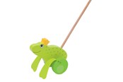 Speelgoed voor baby's - Goki Push Figure Frog King - 54938