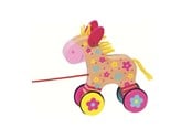 Houten speelgoed - Goki Pull Animal Horse - 54944