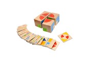 Houten speelgoed - Goki Houten Patroonspel Kubus - 58649