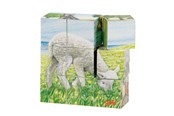 Puzzels - Goki Wooden Block Puzzle Farm Hout - 57607
