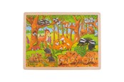 Puzzels - Goki Wooden Jigsaw Puzzle - Forest Animals 48st. Hout - 57734