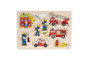 Puzzels - Goki Bubble Puzzle Fire Department Hout - 57907