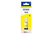Inkt, toner en verbruiksartikelen - Epson EcoTank 104 - Geel Inkt - C13T00P440