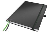 Schrijfblokken, formulieren en notitieboekjes - Leitz  Complete Notitieboek A4 geruit met harde kaft Zwart - 44710095