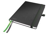 Schrijfblokken, formulieren en notitieboekjes - Leitz  Complete Notitieboek A5 geruit met harde kaft Zwart - 44770095