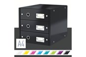 Archivering & Opslag - Leitz Click & Store WOW Ladekast (3 laden) Zwart - 60480095