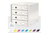 Archivering & Opslag - Leitz Click & Store WOW Ladekast (4 laden) Wit - 60490001