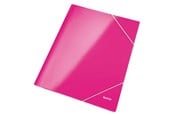 Mapper en Klemborden - Leitz WOW 3-Klepsmap, Karton Roze - 3982-00-23