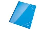 Mapper en Klemborden - Leitz WOW 3-Klepsmap, Karton Blauw - 3982-00-36