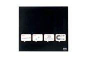 Conferentie & Presentatie - Nobo Glassboard Diamond 30x30cm Sq Zwart - 1903950