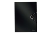 Mapper en Klemborden - Leitz 3 Flap Folder Solid PP A4 Zwart - 45631095