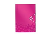 Mapper en Klemborden - Leitz 3 Flap Folder WOW PP A4 Roze - 45990023
